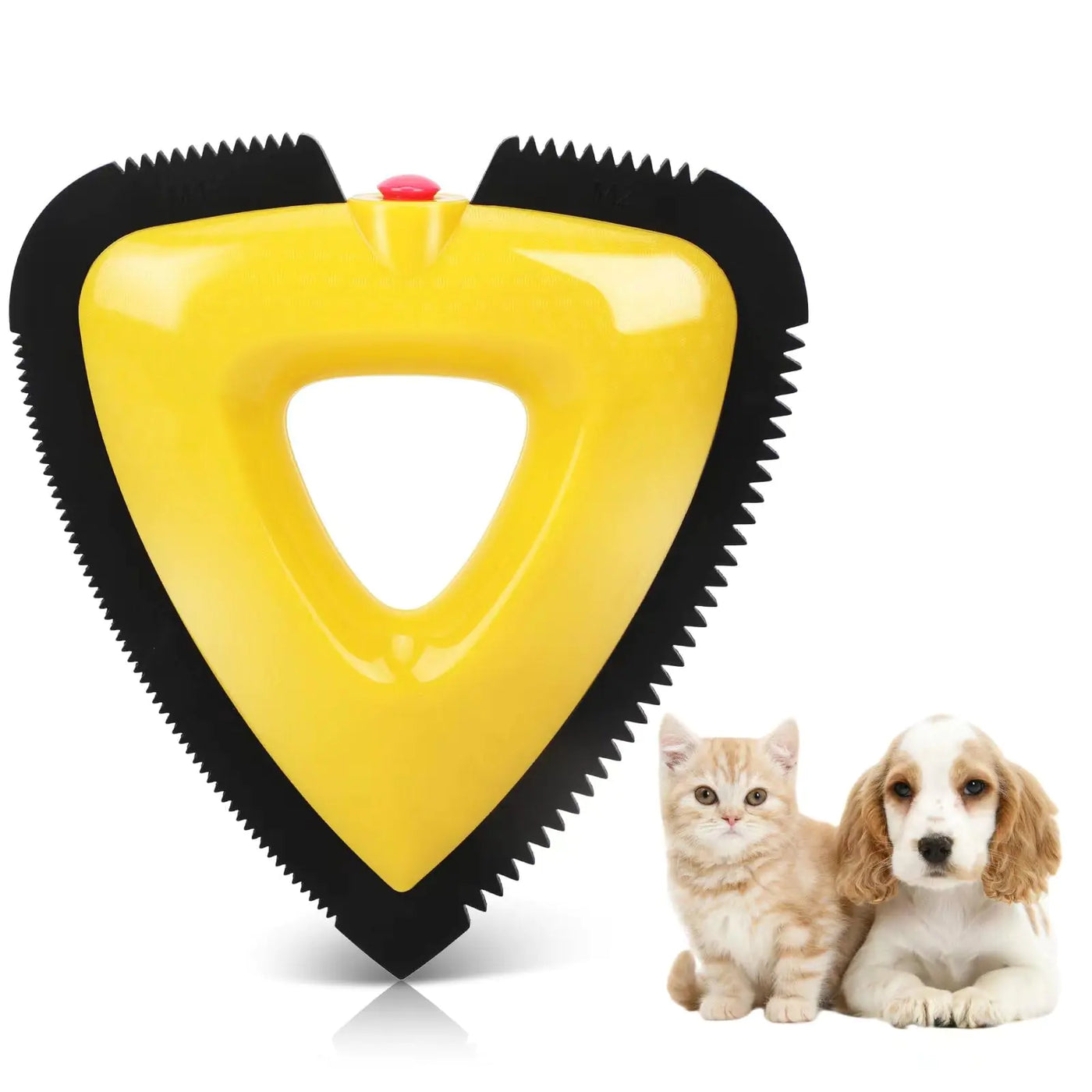 Aoziqi Mini Pet Hair Remover Cleaning Brush for Car Detailing Auto Interior Furniture Sofas and Carpets Handheld Triangle Carpet Dog Hair Remover - Reusable Plush and Fur Cleaning Supplies