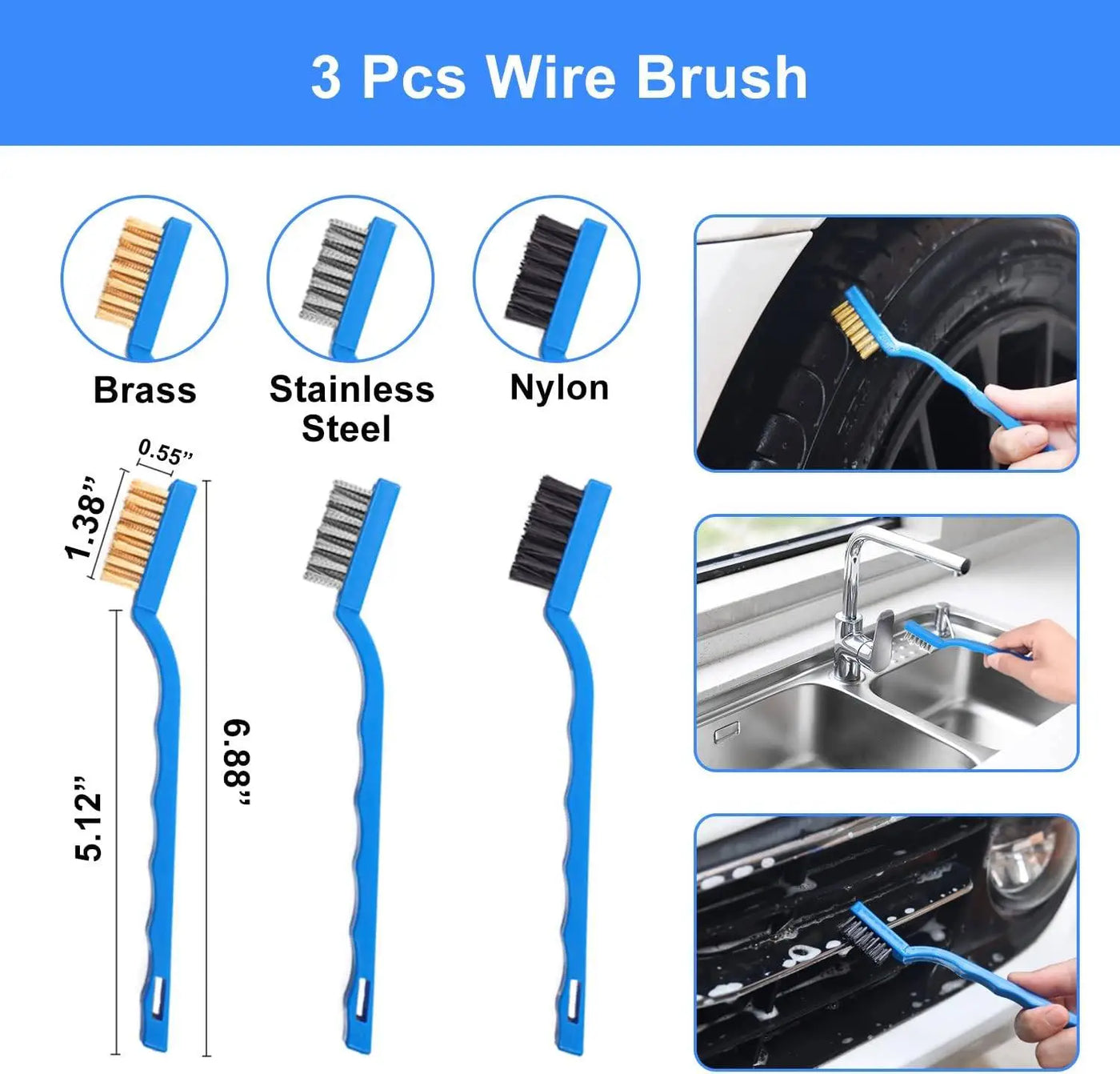 26Pcs Car Detailing Brush Set Drill