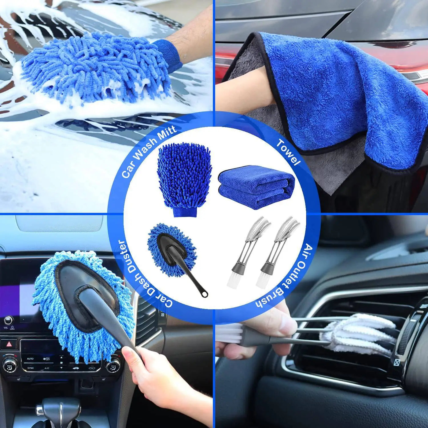 26Pcs Car Detailing Brush Set Drill