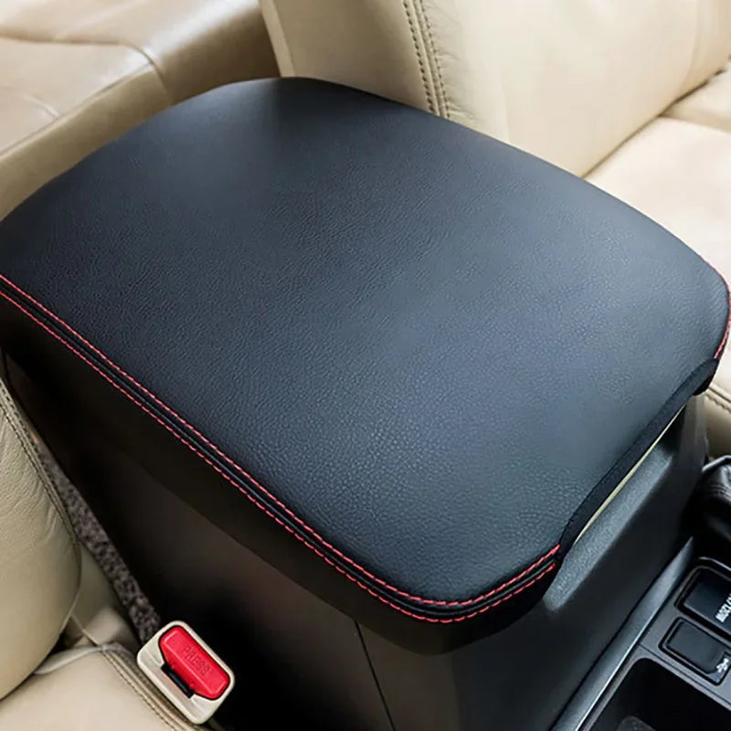 Soft Genuine Leather Car Armrest Box Cover